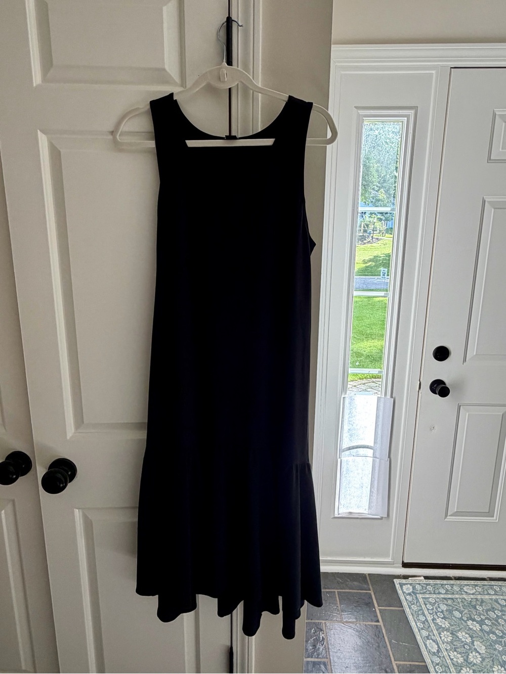Eddie Bauer Black Sleeveless Midi Drop-Waist Dress
